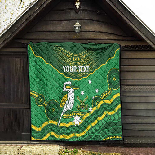 Custom Australia Kookaburras Quilt Indigenous Art