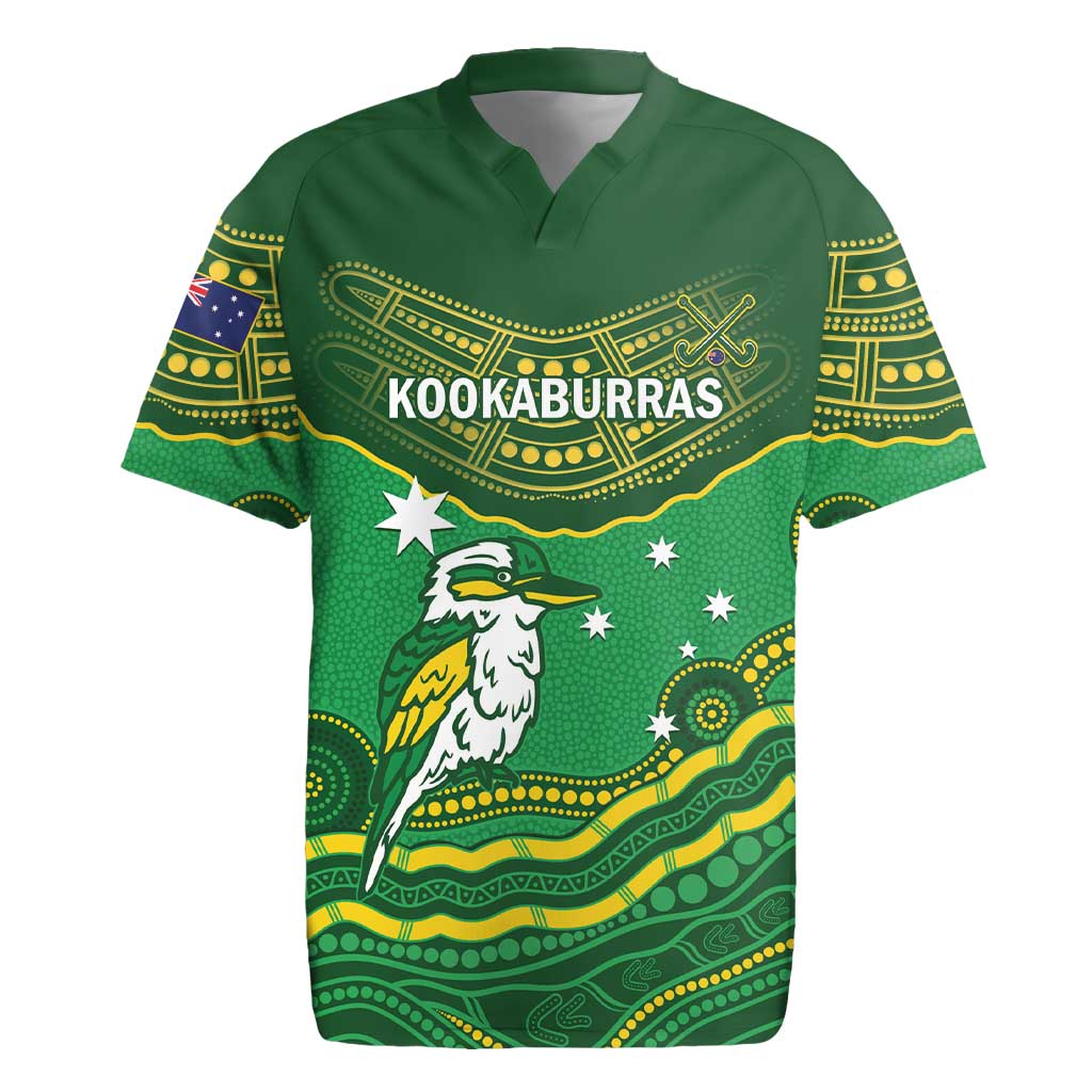 Custom Australia Kookaburras Rugby Jersey Indigenous Art