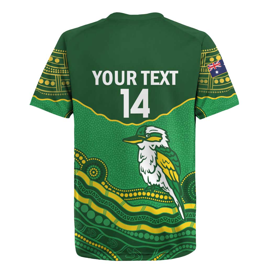 Custom Australia Kookaburras Rugby Jersey Indigenous Art