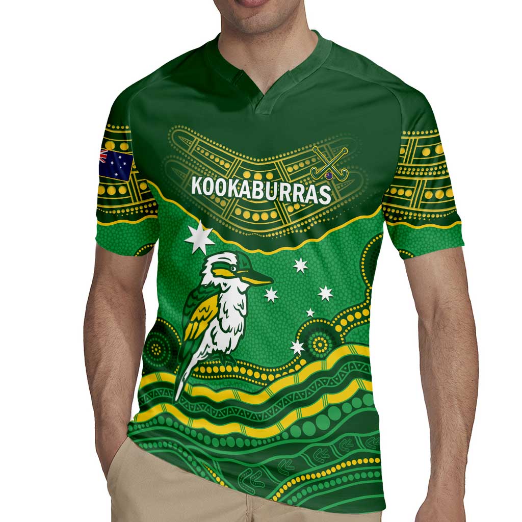 Custom Australia Kookaburras Rugby Jersey Indigenous Art