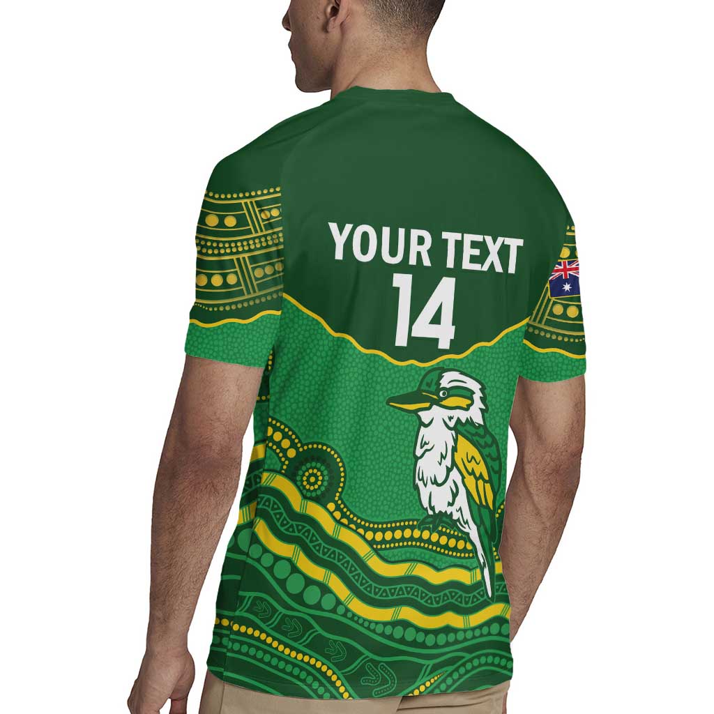 Custom Australia Kookaburras Rugby Jersey Indigenous Art
