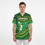 Custom Australia Kookaburras Scrub Top Indigenous Art - Aussie Hoodie