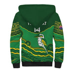 Custom Australia Kookaburras Sherpa Hoodie Indigenous Art