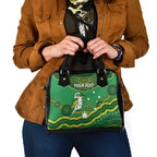 Custom Australia Kookaburras Shoulder Handbag Indigenous Art