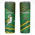 Personalised Australia Kookaburras Skinny Tumbler Indigenous Art