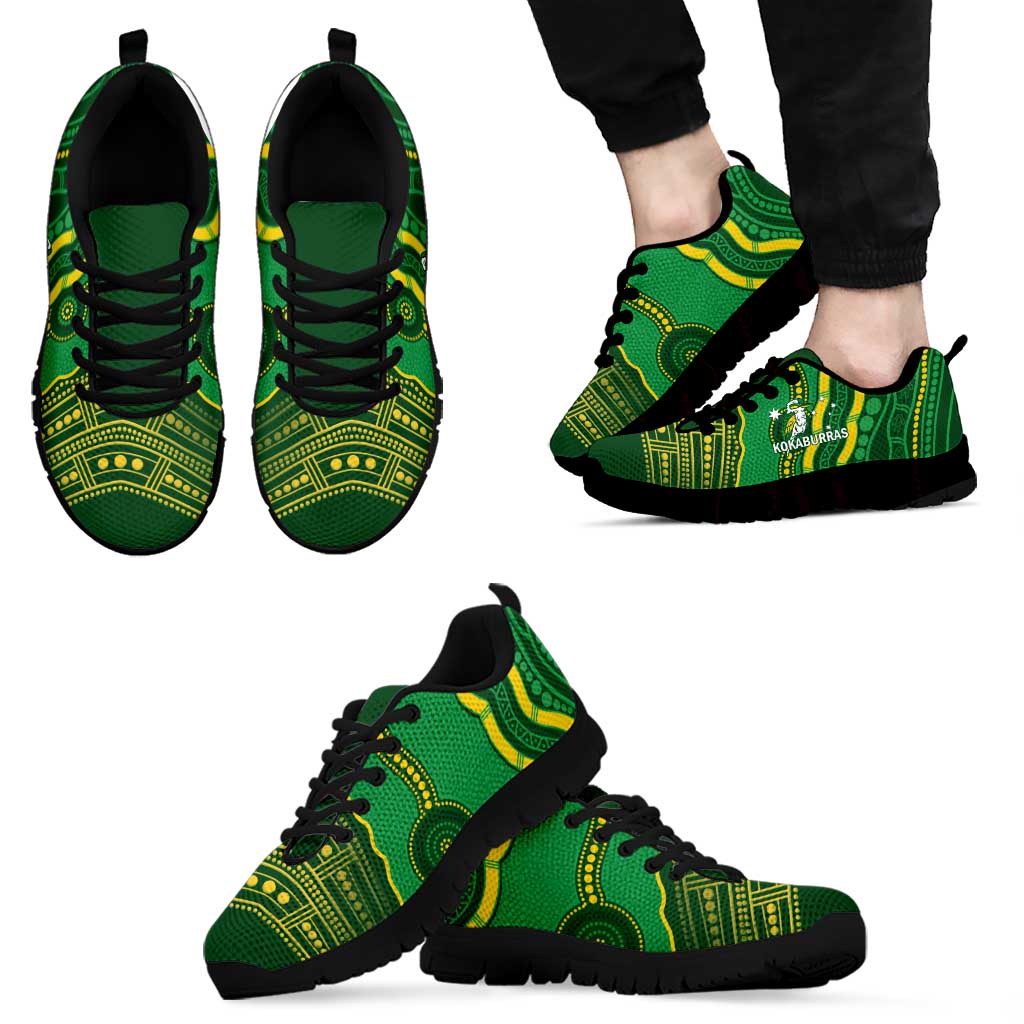 Australia Kookaburras Sneakers Indigenous Art