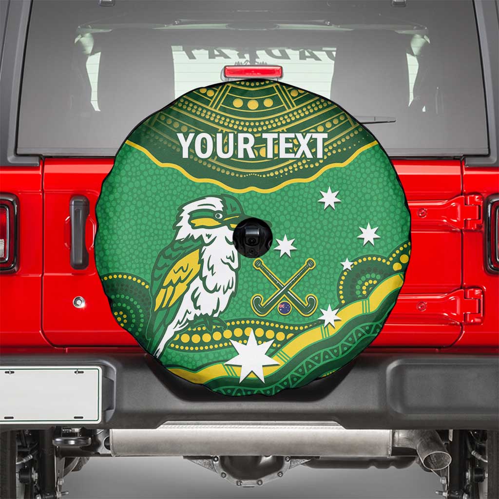 Custom Australia Kookaburras Spare Tire Cover Indigenous Art