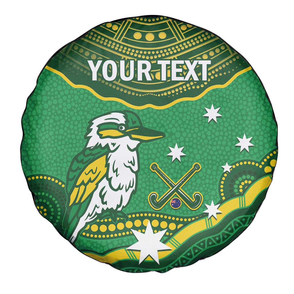 Custom Australia Kookaburras Spare Tire Cover Indigenous Art
