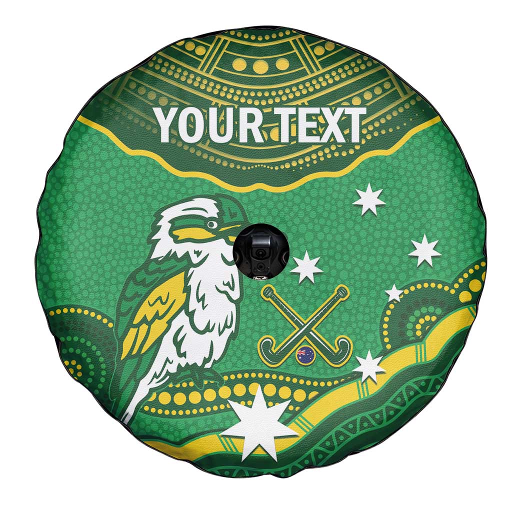 Custom Australia Kookaburras Spare Tire Cover Indigenous Art