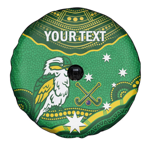 Custom Australia Kookaburras Spare Tire Cover Indigenous Art