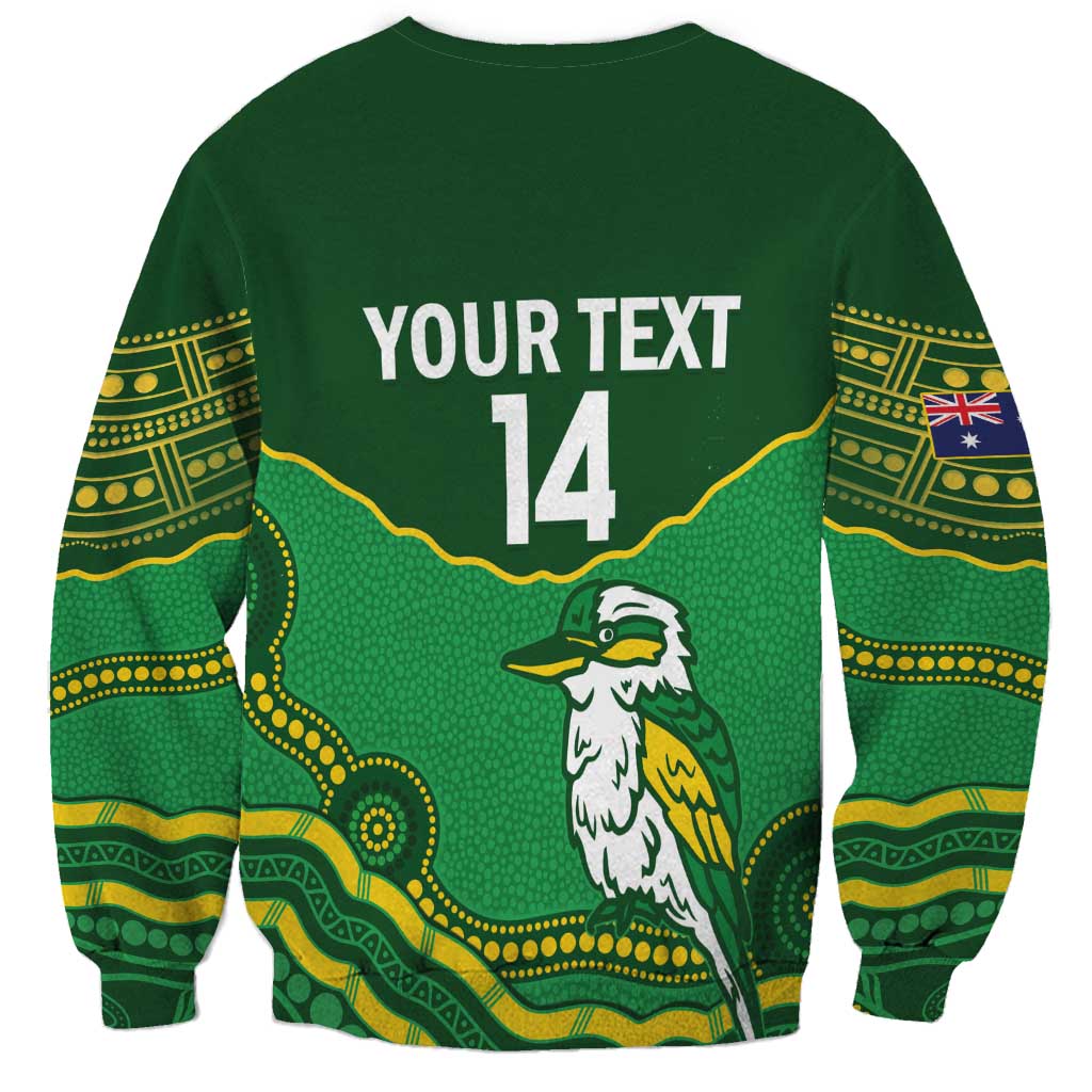 Custom Australia Kookaburras Sweatshirt Indigenous Art
