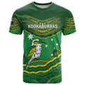Custom Australia Kookaburras T Shirt Indigenous Art