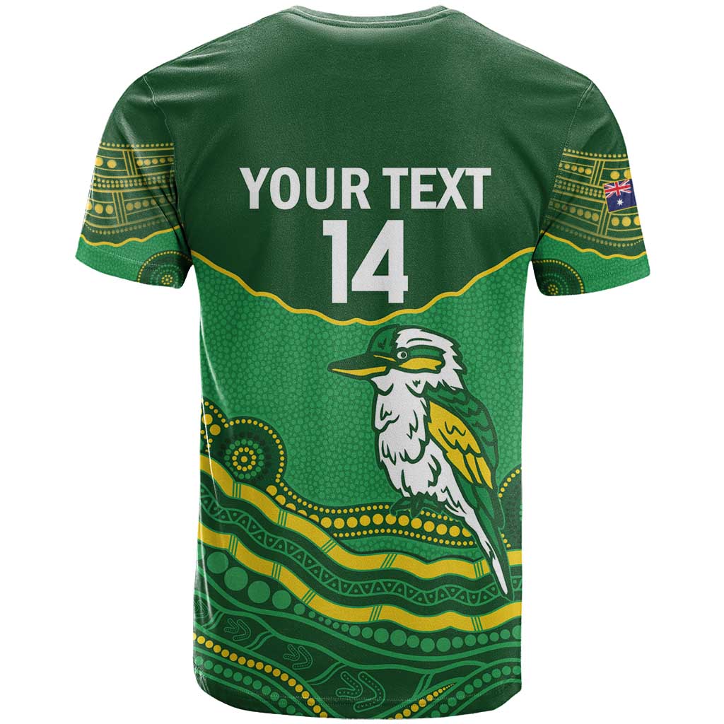 Custom Australia Kookaburras T Shirt Indigenous Art