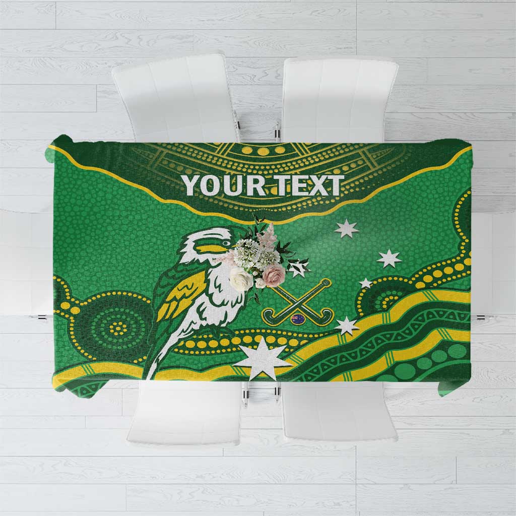 Custom Australia Kookaburras Tablecloth Indigenous Art