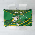 Custom Australia Kookaburras Tablecloth Indigenous Art