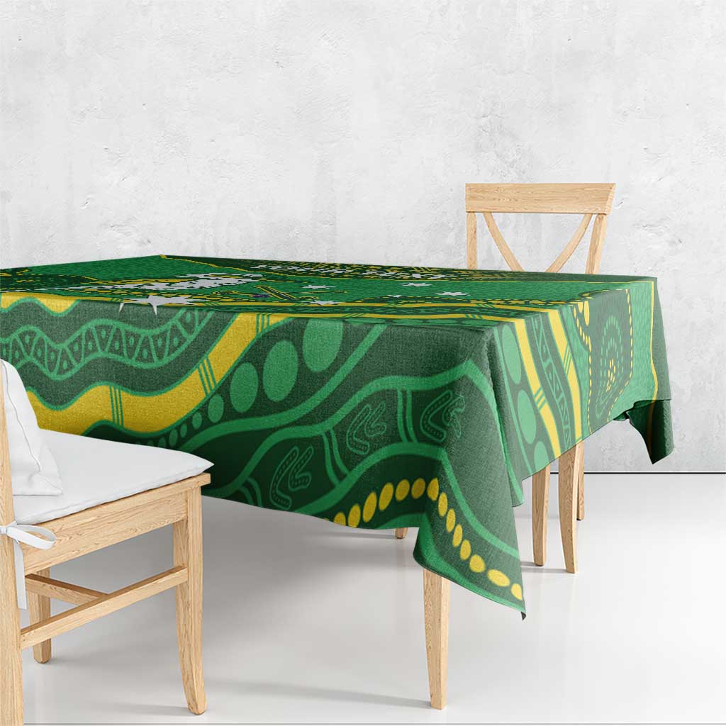 Custom Australia Kookaburras Tablecloth Indigenous Art