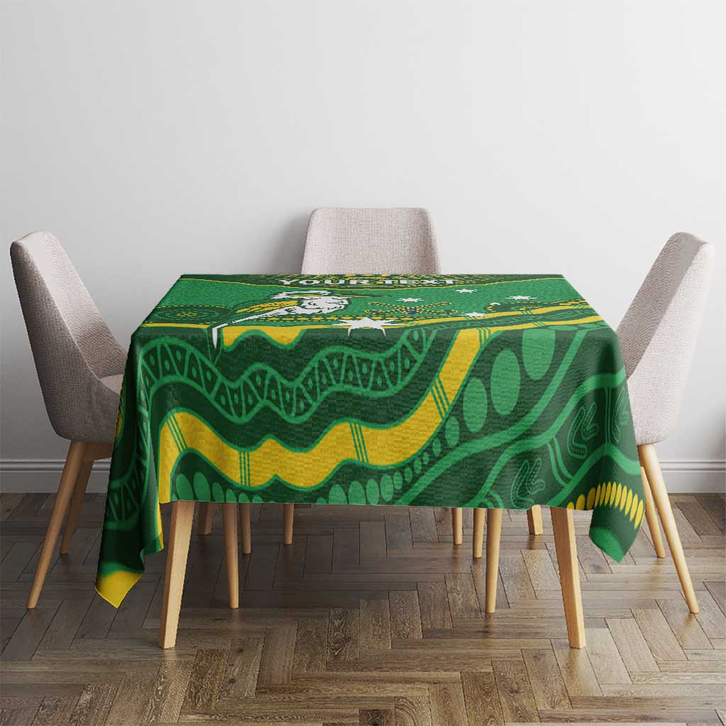 Custom Australia Kookaburras Tablecloth Indigenous Art