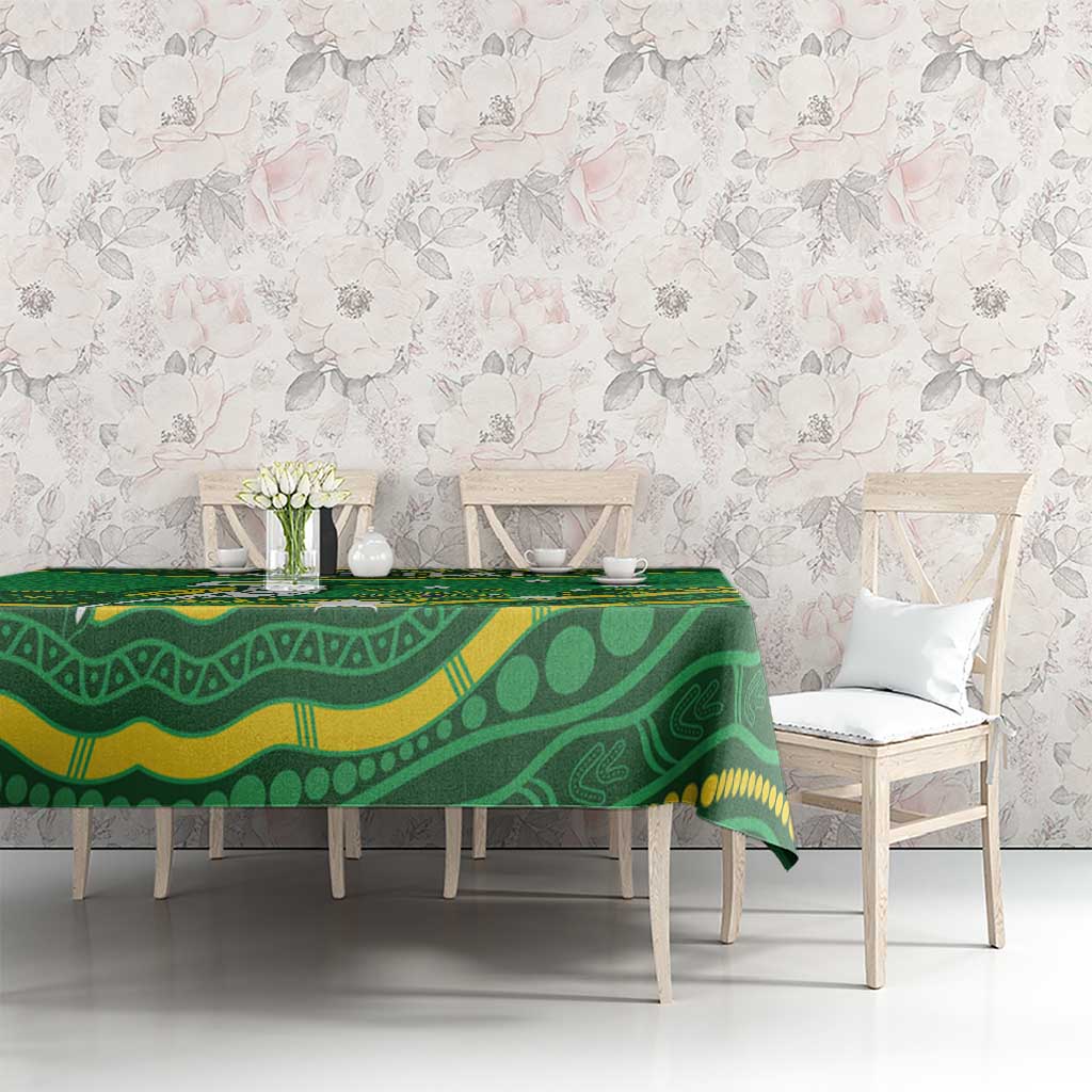 Custom Australia Kookaburras Tablecloth Indigenous Art