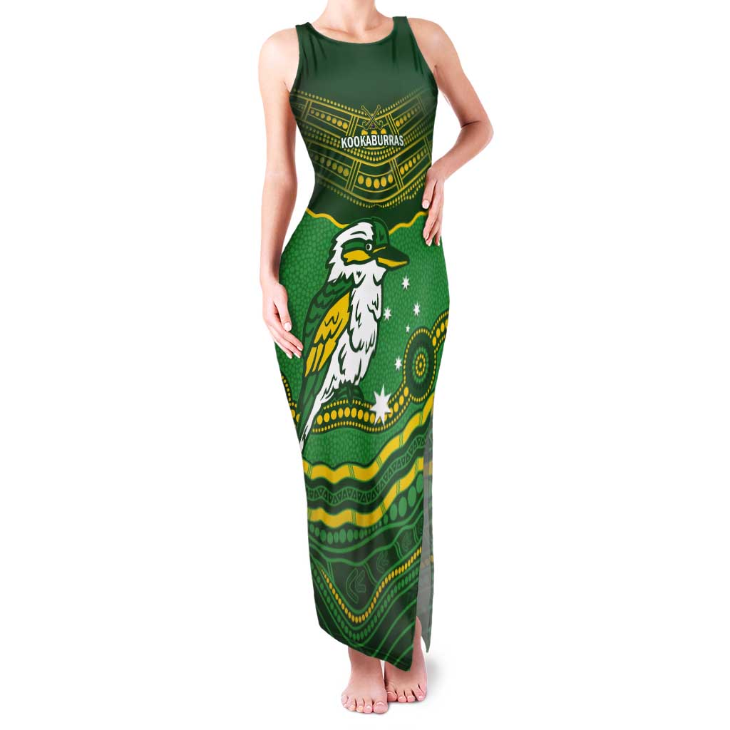 Custom Australia Kookaburras Tank Maxi Dress Indigenous Art