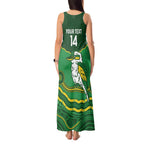 Custom Australia Kookaburras Tank Maxi Dress Indigenous Art
