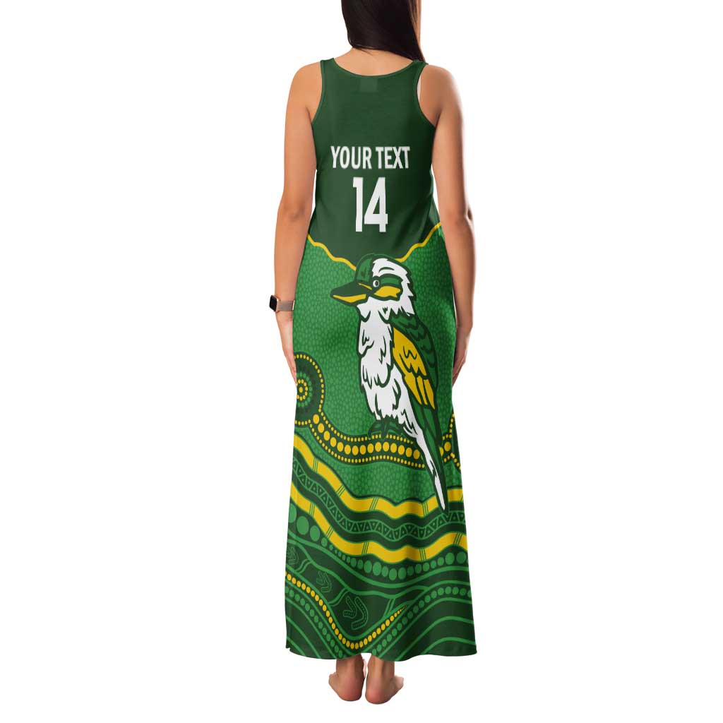 Custom Australia Kookaburras Tank Maxi Dress Indigenous Art