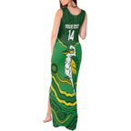 Custom Australia Kookaburras Tank Maxi Dress Indigenous Art