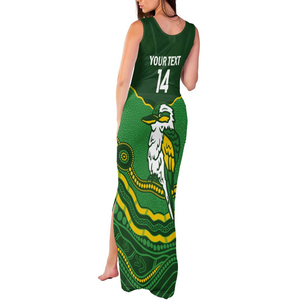 Custom Australia Kookaburras Tank Maxi Dress Indigenous Art