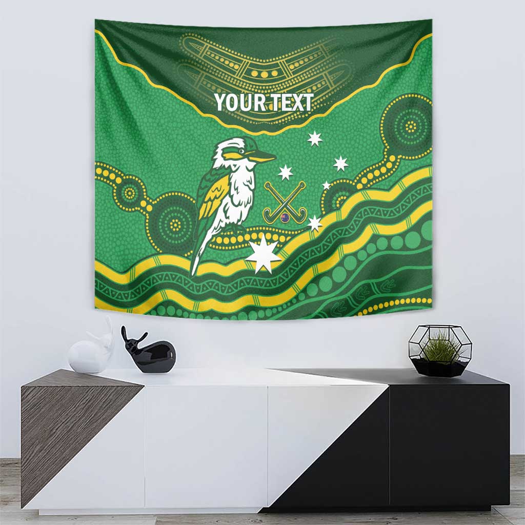Custom Australia Kookaburras Tapestry Indigenous Art