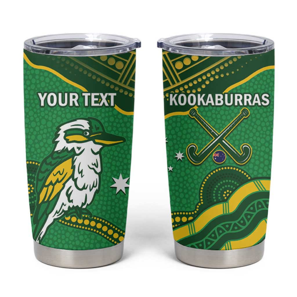 Personalised Australia Kookaburras Tumbler Cup Indigenous Art