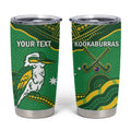 Personalised Australia Kookaburras Tumbler Cup Indigenous Art