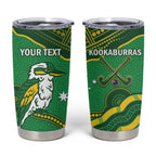 Personalised Australia Kookaburras Tumbler Cup Indigenous Art