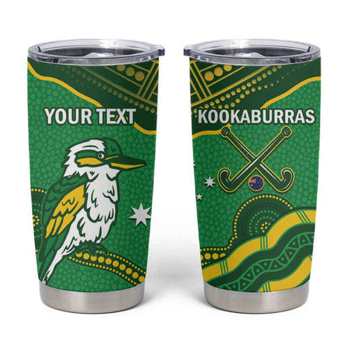 Personalised Australia Kookaburras Tumbler Cup Indigenous Art