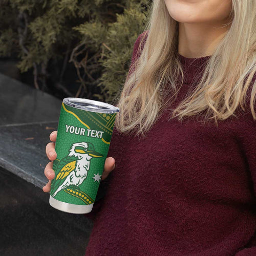 Personalised Australia Kookaburras Tumbler Cup Indigenous Art