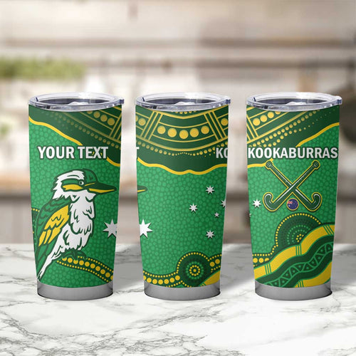 Personalised Australia Kookaburras Tumbler Cup Indigenous Art
