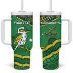 Personalised Australia Kookaburras Tumbler With Handle Indigenous Art