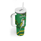 Personalised Australia Kookaburras Tumbler With Handle Indigenous Art