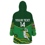 Custom Australia Kookaburras Wearable Blanket Hoodie Indigenous Art