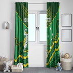 Custom Australia Kookaburras Window Curtain Indigenous Art