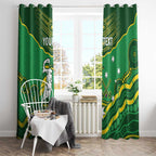Custom Australia Kookaburras Window Curtain Indigenous Art