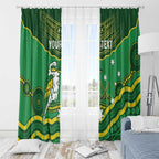 Custom Australia Kookaburras Window Curtain Indigenous Art