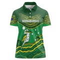 Custom Australia Kookaburras Women Polo Shirt Indigenous Art