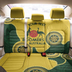 Custom Australia Boomers Back Car Seat Cover Aboriginal With Marble Pattern - Yellow