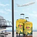 Custom Australia Boomers Luggage Cover Aboriginal With Marble Pattern - Yellow