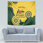 Custom Australia Boomers Tapestry Aboriginal With Marble Pattern - Yellow