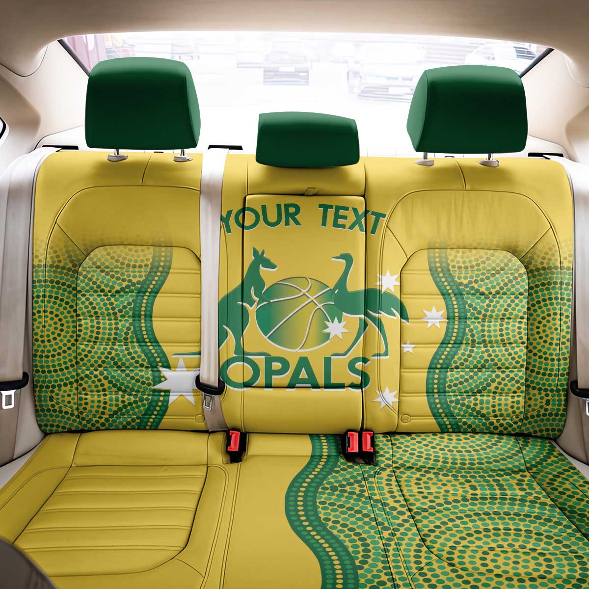 Custom Australia Opals Back Car Seat Cover Indigenous Art