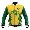 Custom Australia Opals Baseball Jacket Indigenous Art