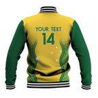 Custom Australia Opals Baseball Jacket Indigenous Art