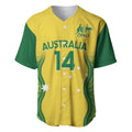 Custom Australia Opals Baseball Jersey Indigenous Art