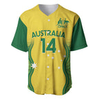 Custom Australia Opals Baseball Jersey Indigenous Art