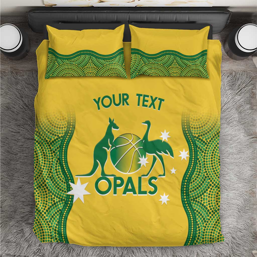 Custom Australia Opals Bedding Set Indigenous Art